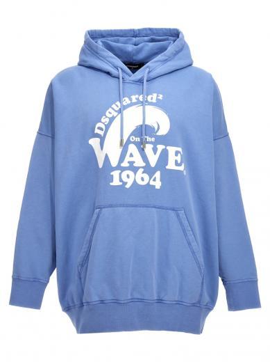 light blue d2 on the wave hoodie