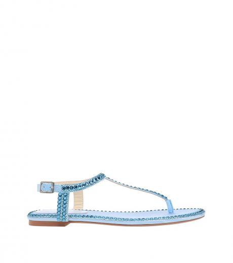 light blue diane sandals