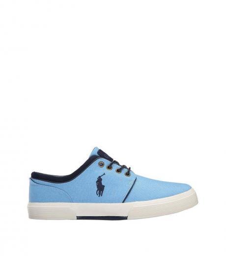 light blue faxon low sneakers