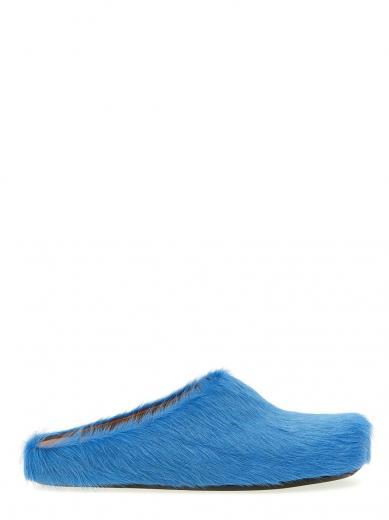 light blue fussbett sabots loafers