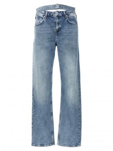 light blue high waist jeans