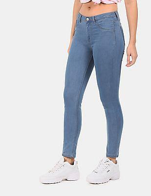 light blue mid rise betty fit jeggings