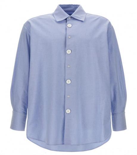 light blue oversized shirt