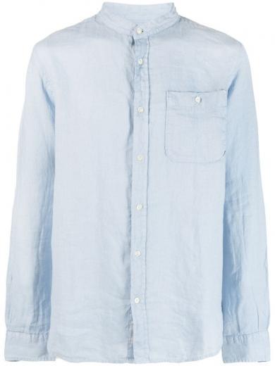 light blue patch pocket shirt