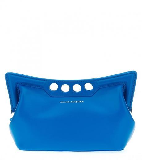 light blue peak mini shoulder bag