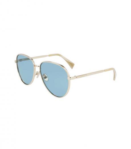 light blue pilot sunglasses