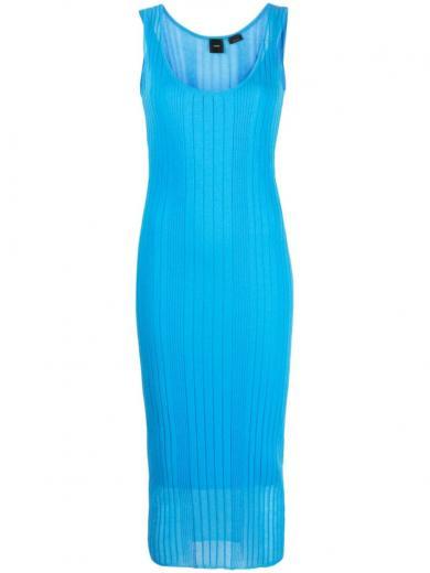 light blue ribbed dress