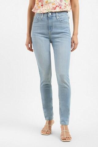 light blue solid full length casual women ultra slim fit jeans