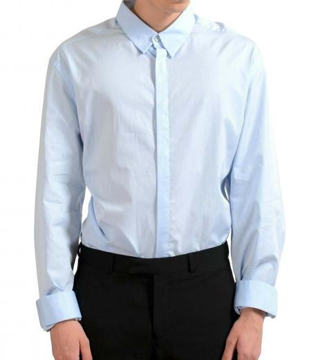 light blue solid tone dress shirt