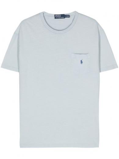 light blue t-shirt with pocket