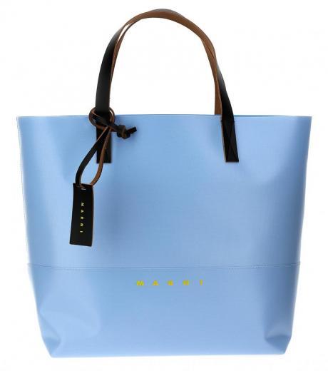 light blue tribeca shopping bag
