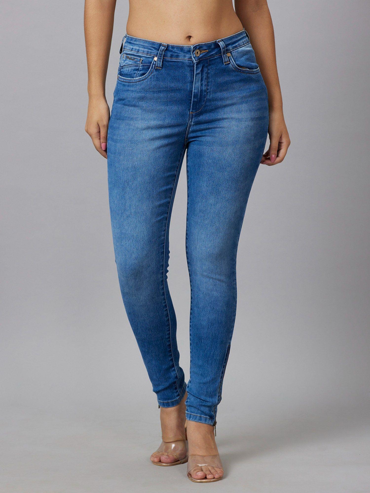 light blue womens denim jeans