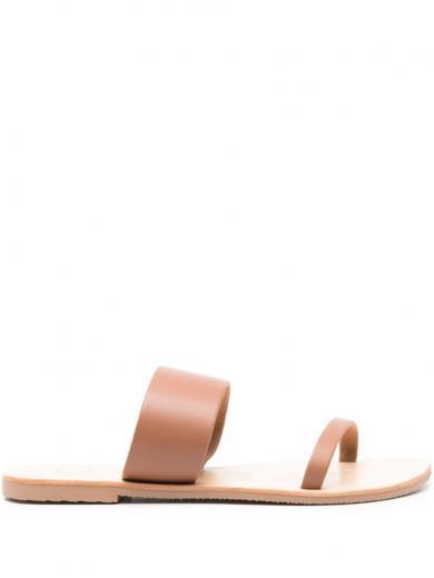 light brown leather sandals