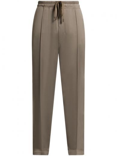 light brown pants with logo