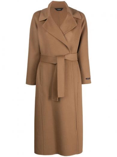 light brown paola wool blend long coat