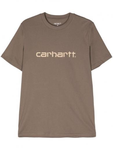 light brown t-shirt with logo