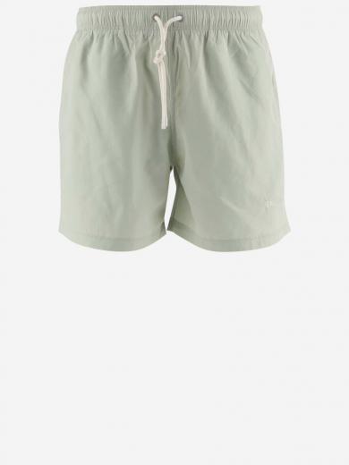 light green logo swim shorts