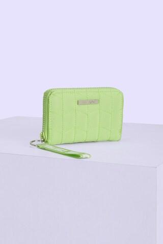 light green quilted casual polyester women wallet