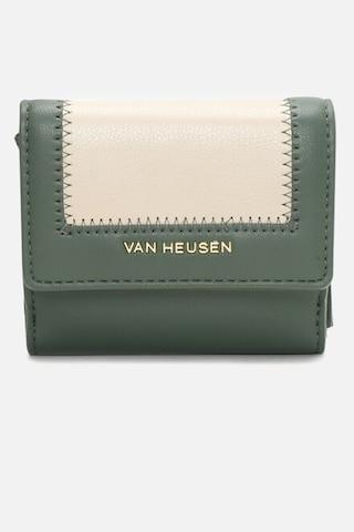 light green solid casual leather women wallets