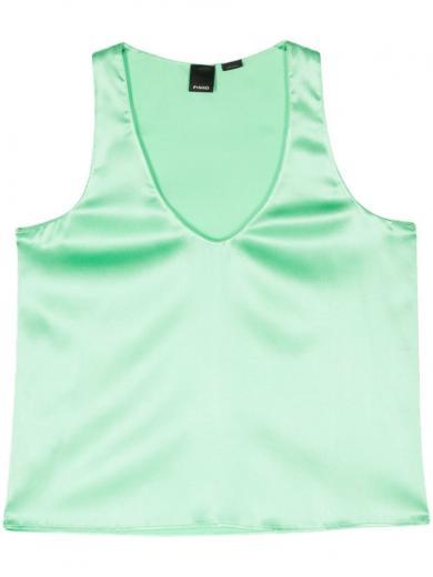 light green v-neck top