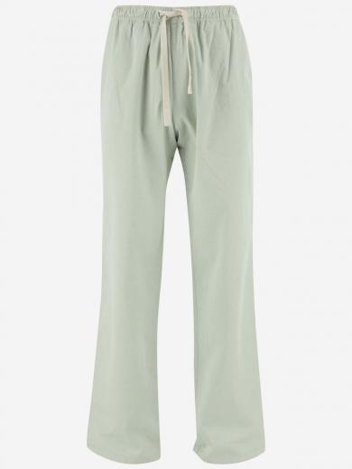 light green wide leg pants