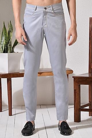 light grey cotton trousers