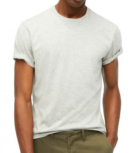 light grey cotton washed jersey t-shirt