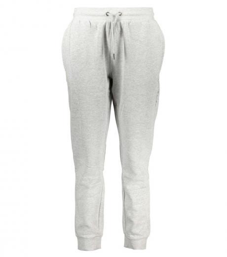 light grey elastic waist joggers