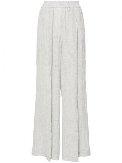 light grey linen trousers