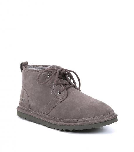 light grey neumel classic fur chukka boots
