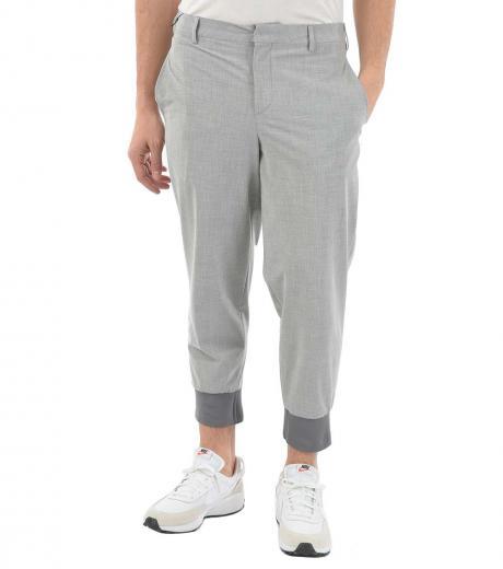 light grey slim low rise pants