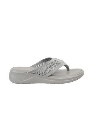 light grey solid casual women sandal