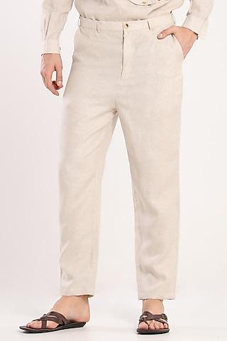 light grey trousers