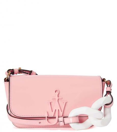 light pink anchor mini crossbody bag