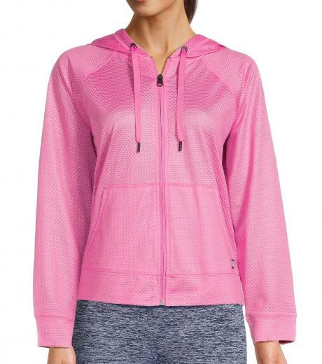 light pink honeycomb track jacket