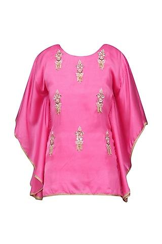 light pink meera embellished cape sleeves top