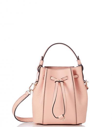 light pink miastella mini bucket bag