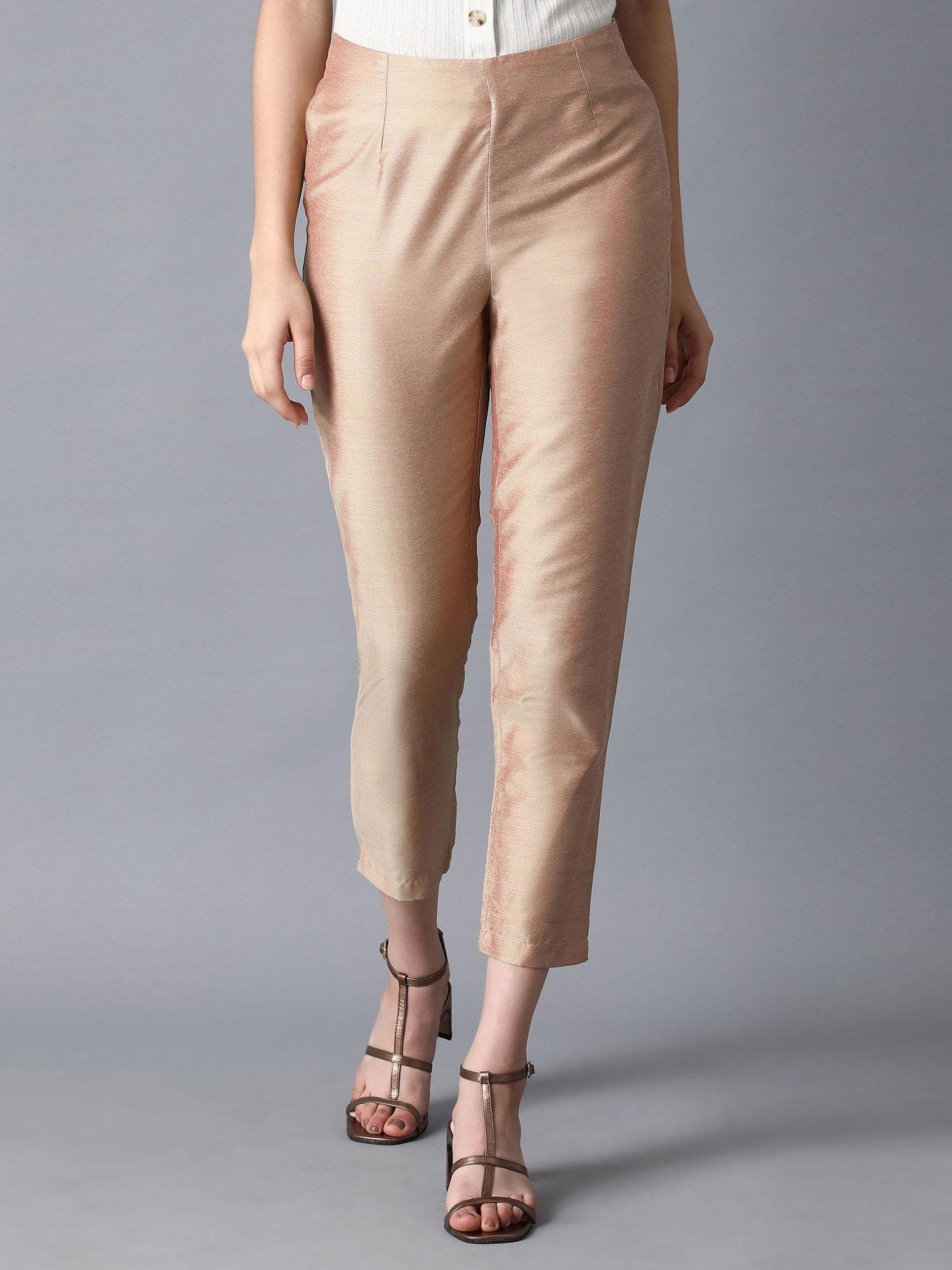 light pink parallel pants