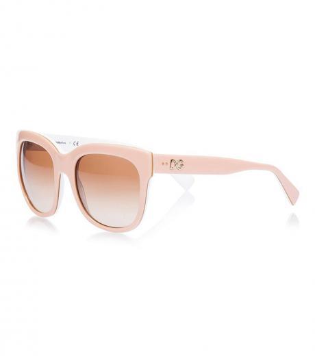 light pink square sunglasses