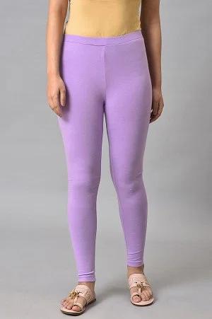 light purple cotton jersey tights