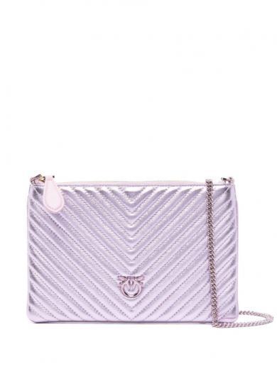 light purple flat bag