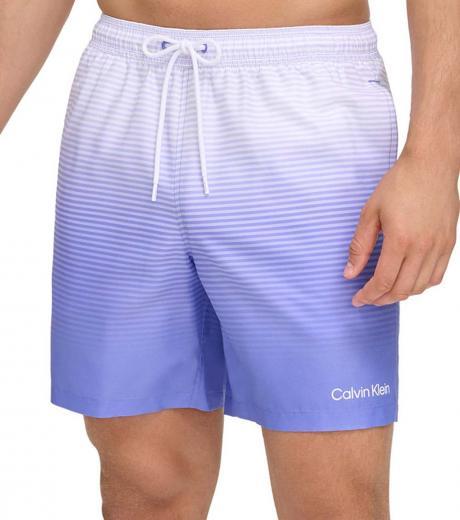 light purple gradient stripe swim trunks