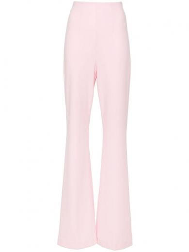 light purple high-waisted trousers