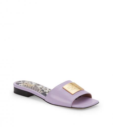 light purple leather sandals