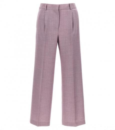 light purple lurex pinstriped pants
