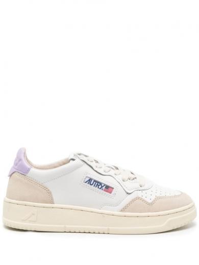 light purple medialist low leather sneakers