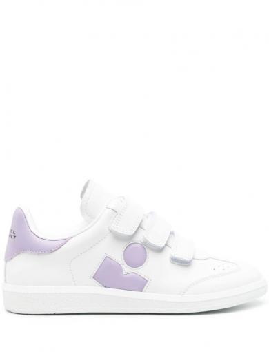 light purple white purple beth leather sneakers