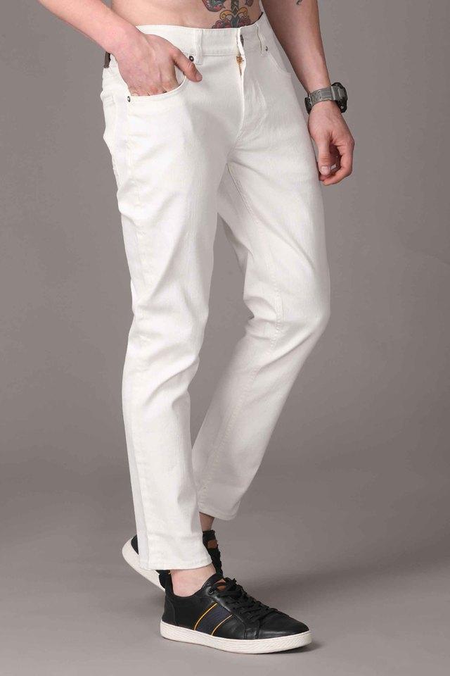 light tone cotton blend skinny mens jeans