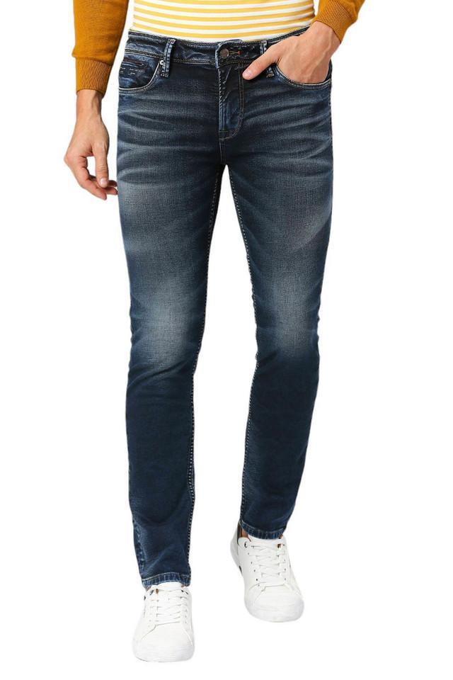 light wash cotton slim fit mens jeans