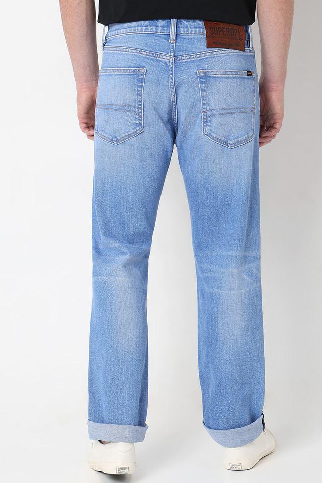 light wash cotton straight fit mens jeans